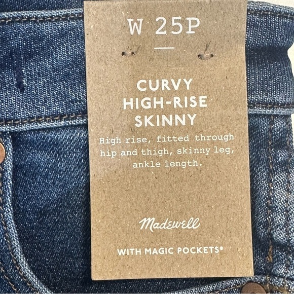Madewell Curvy High Rise Skinny Jeans - Picture 5 of 7